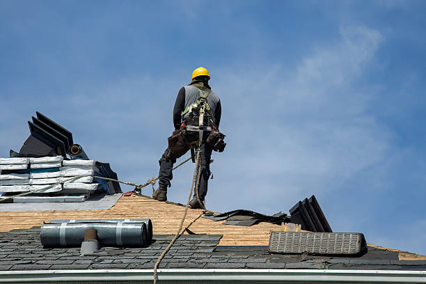Professional Gutter Installation technician working in Horse Creek, WY